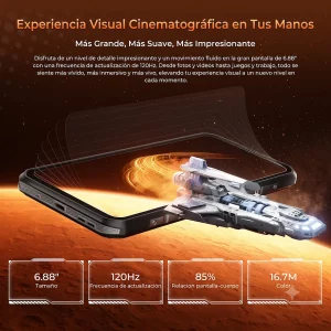 Pantalla de 6,88 pulgadas y 120 Hz del Oukitel WP68 Air